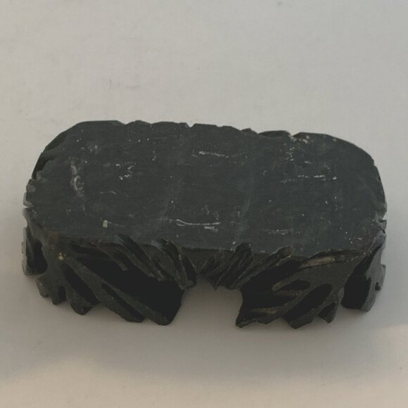 Chinese Nephrite Jade Guanyin 7" Statue w/Stand Hand Carved Deep Green Goddess - Picture 14 of 15